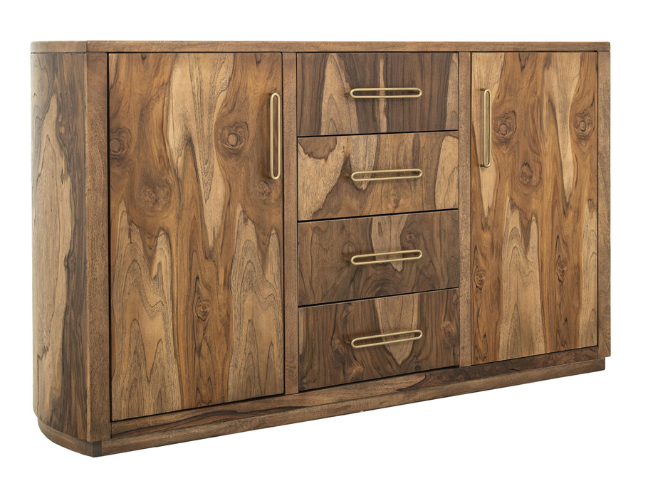 Balam - 4 Drawer & 2 Door Buffet - Light Brown