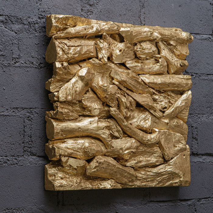 Rio - Wood Wall Décor - Gold