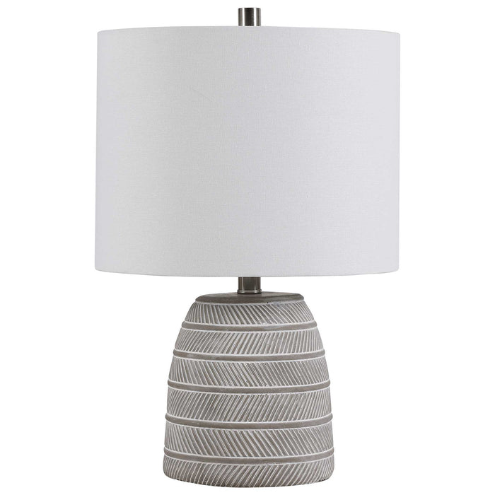 Table Lamp - Gray & White