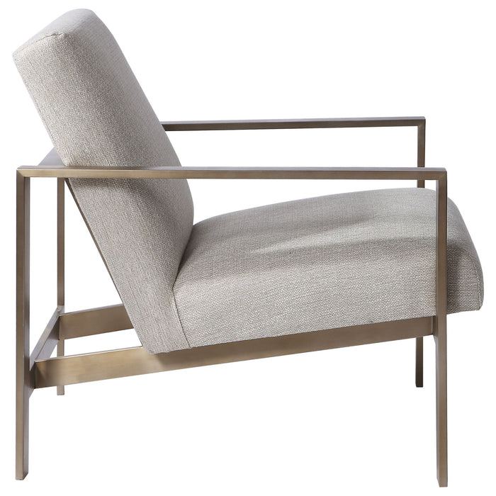 Wills - Contemporary Accent Chair - Beige