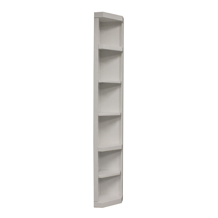 Catalina - Outside Corner Bookcase - Cottage White