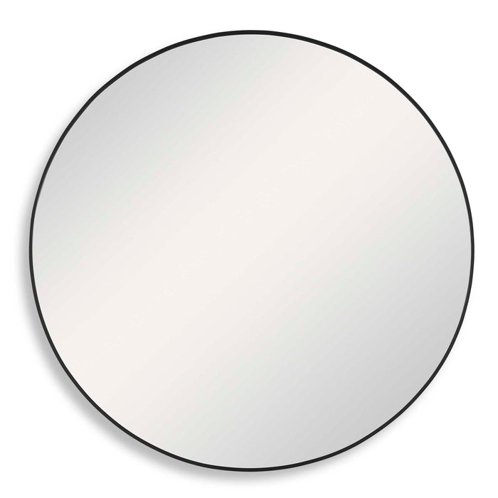 Round Mirror - Satin Black
