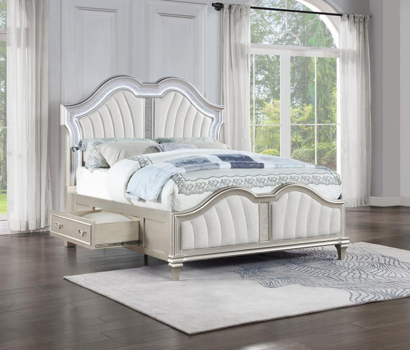 Evangeline - Storage Bed With LED Headboard