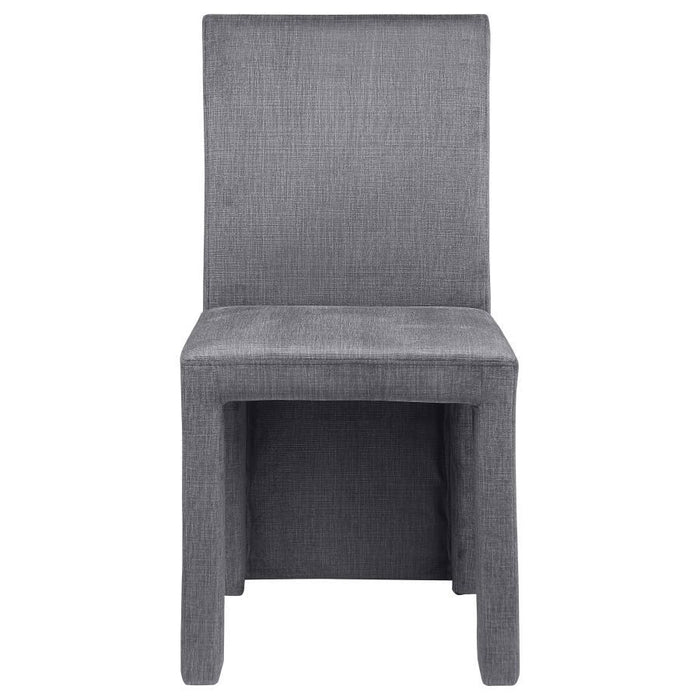 Tordera - Velvet Upholstered Dining Side Chair (Set of 2) - Gray