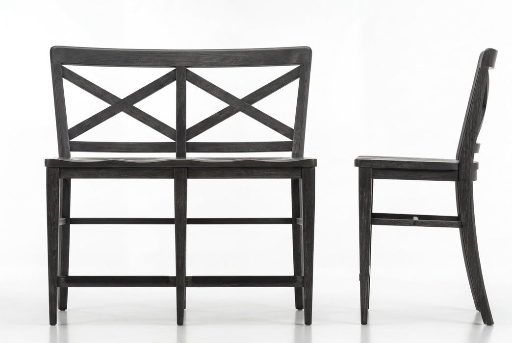 Briarwood - X-Back Counter Height Dining Bench - Sable