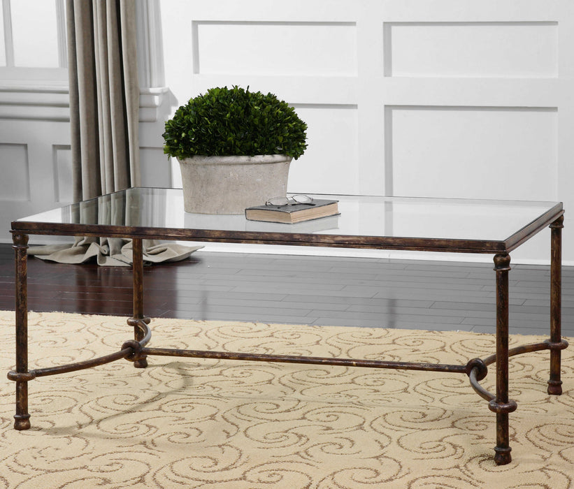 Warring - Iron Coffee Table - Dark Brown