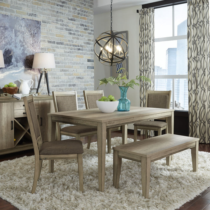 Sun Valley - Rectangular Leg Dining Table - Light Brown