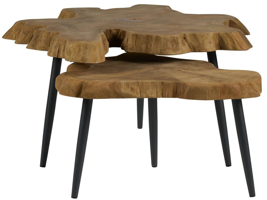 Oasis - Driftwood Nesting Tables - Light Brown