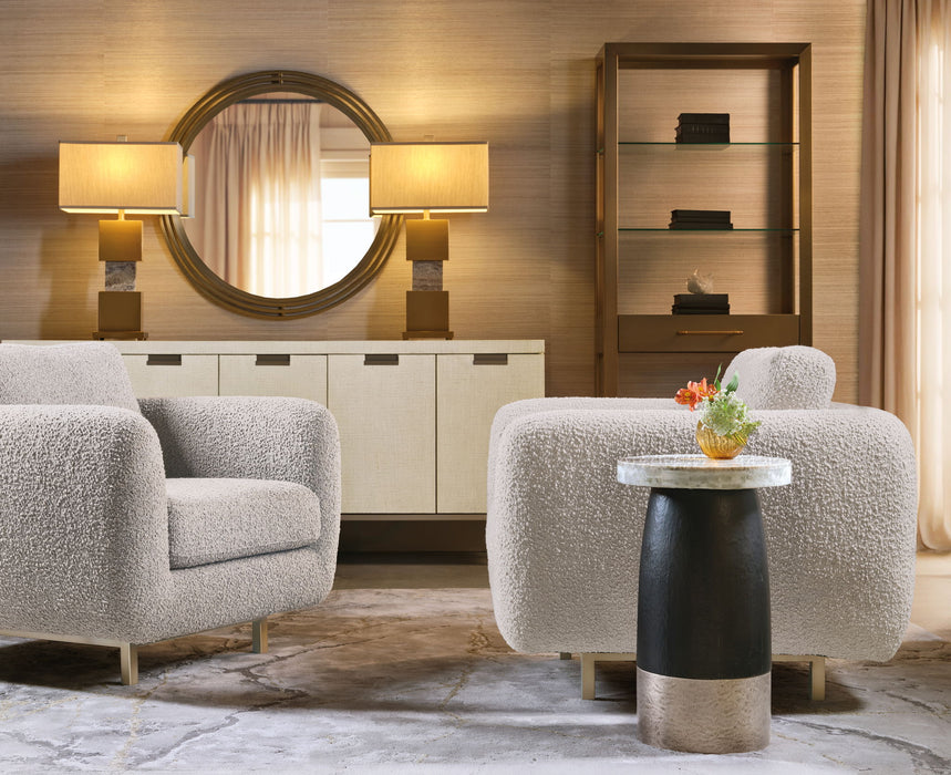 Chapman - Martini Table - Black / Silver