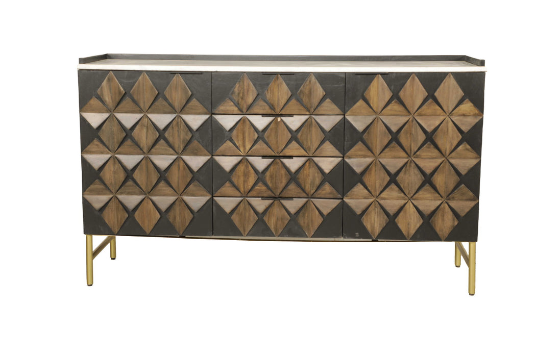Madira - 58" Console - Two Tone Brown