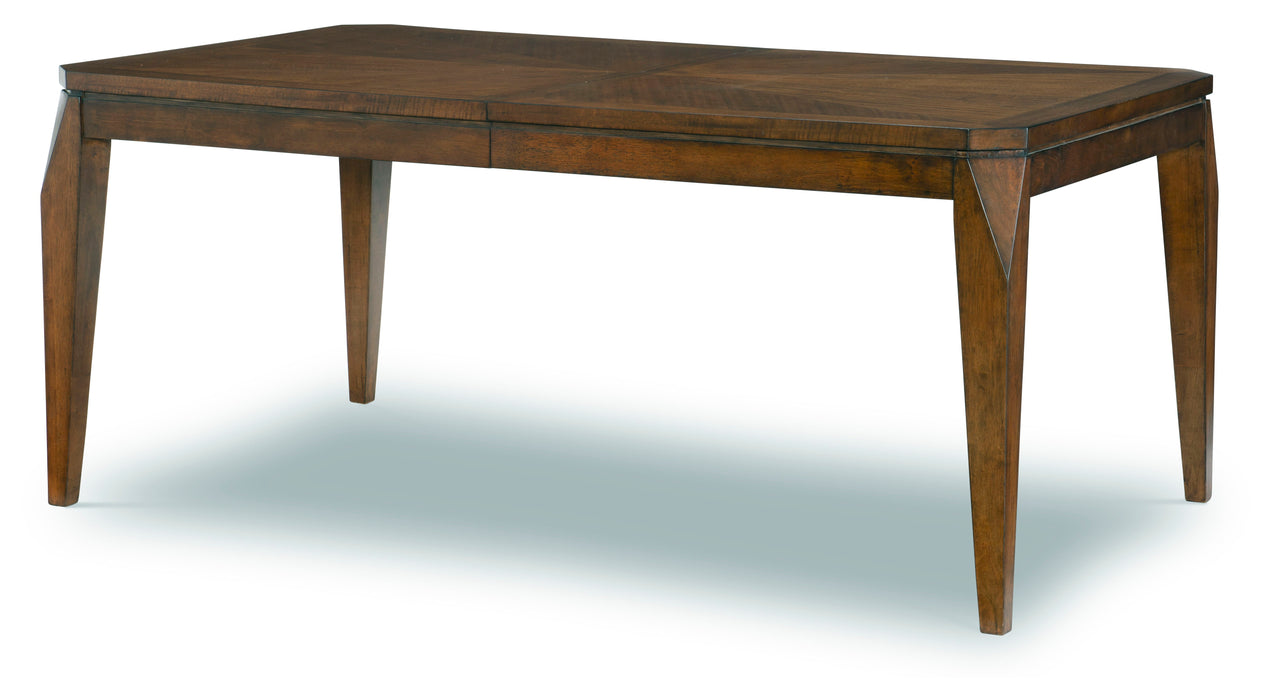 Highland - Rect. Leg Table - Dark Brown