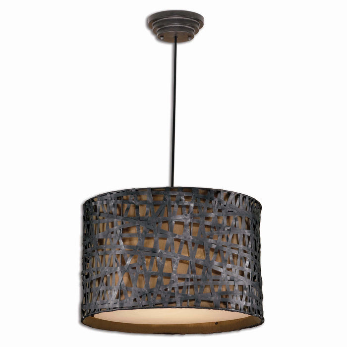 Alita - Drum Pendant - Aged Black