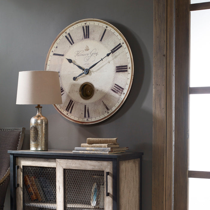 Harrison Gray - 30" Clock - Beige