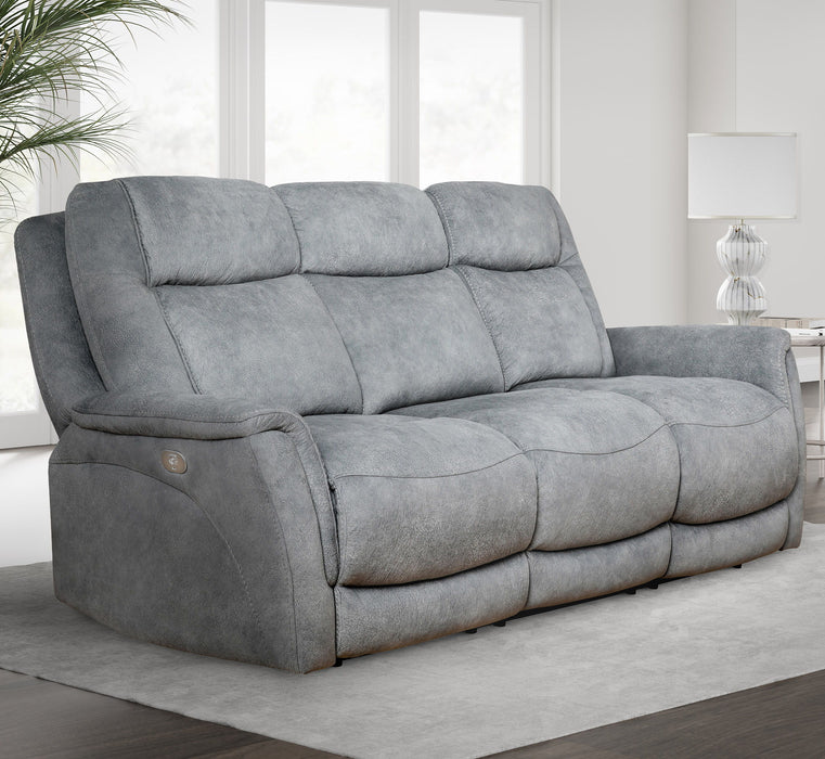 Linus - Zero Gravity Power Reclining Sofa - Hudson Gray