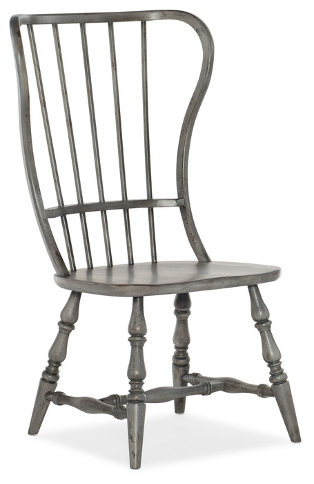 Ciao Bella - Spindle Back Side Chair - Speckled Gray