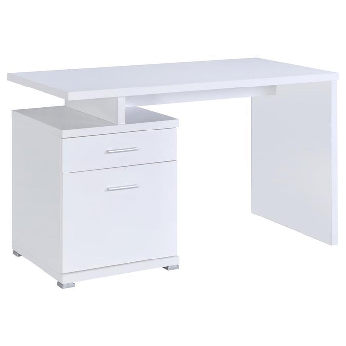 Irving - 2-drawer Office Desk with Cabinet