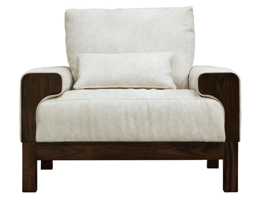 Raramuri - Armchair - White / Dark Brown