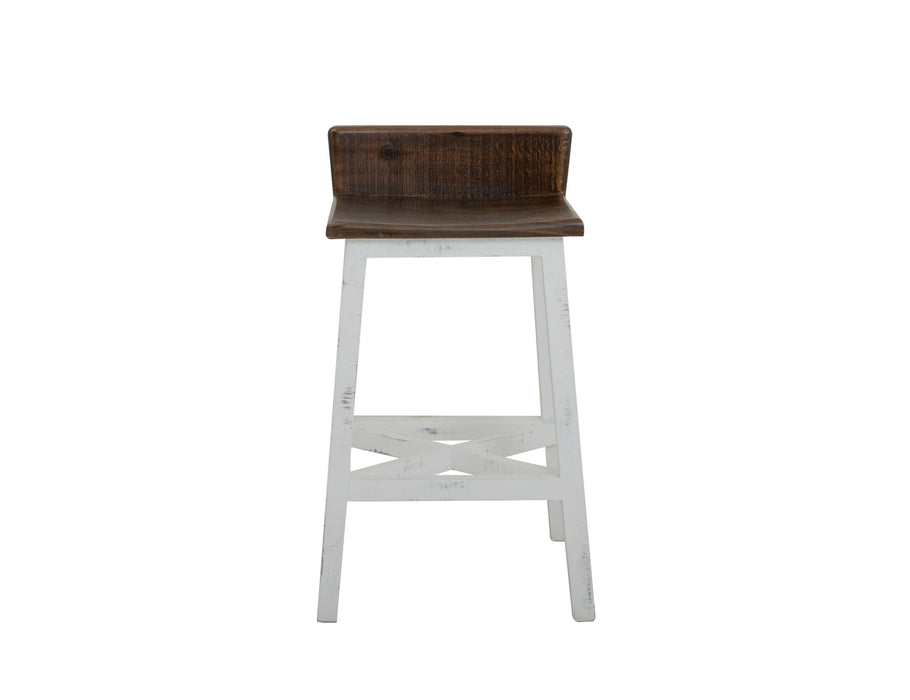 Pueblo - Wooden Seat & Base Stool (Set of 2)