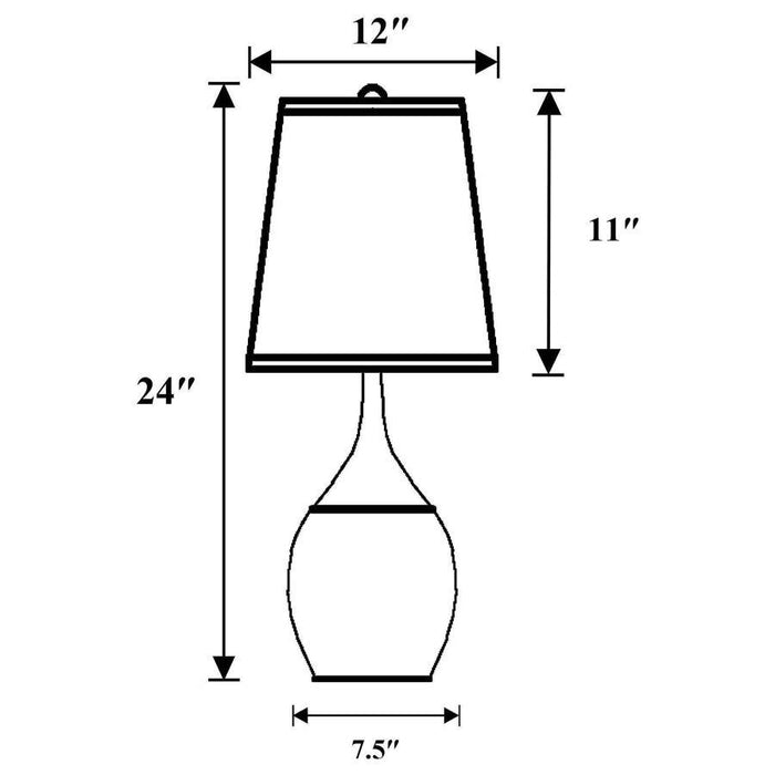 Tenya - Empire Shade Table Lamps (Set of 2) - Silver And Chrome