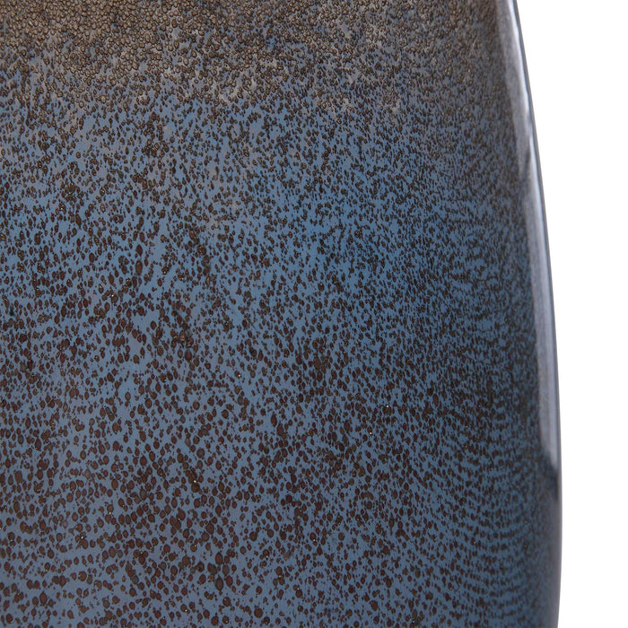 Ione - Seeded Glass Vases (Set of 2) - Blue