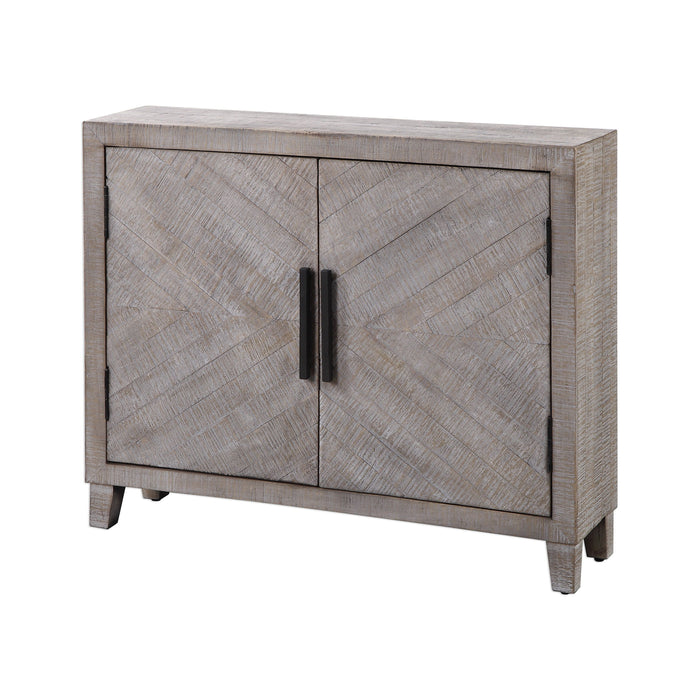 Adalind - Washed Accent Cabinet - White Washed