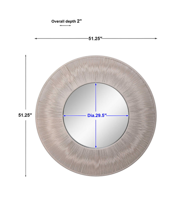 Sailor's Knot - Round Mirror - Beige