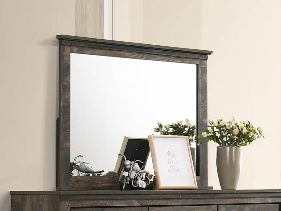 Ridgedale - Dresser Mirror - Weathered Brown