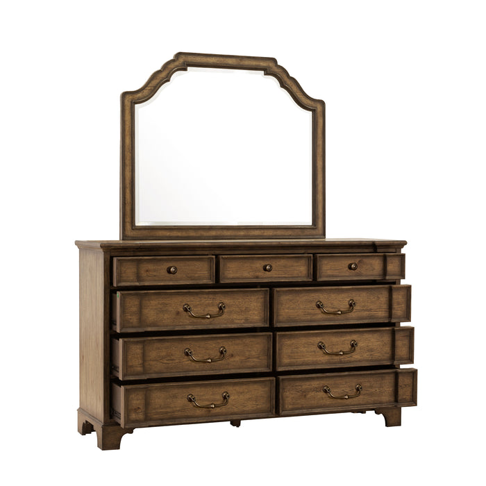 Revival Row - 9-Drawer Dresser - Brown