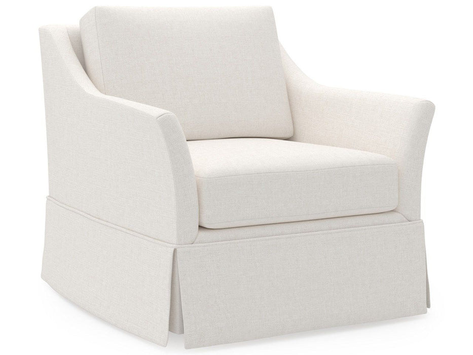 Madison - Skirted Swivel Chair, Special Order - White
