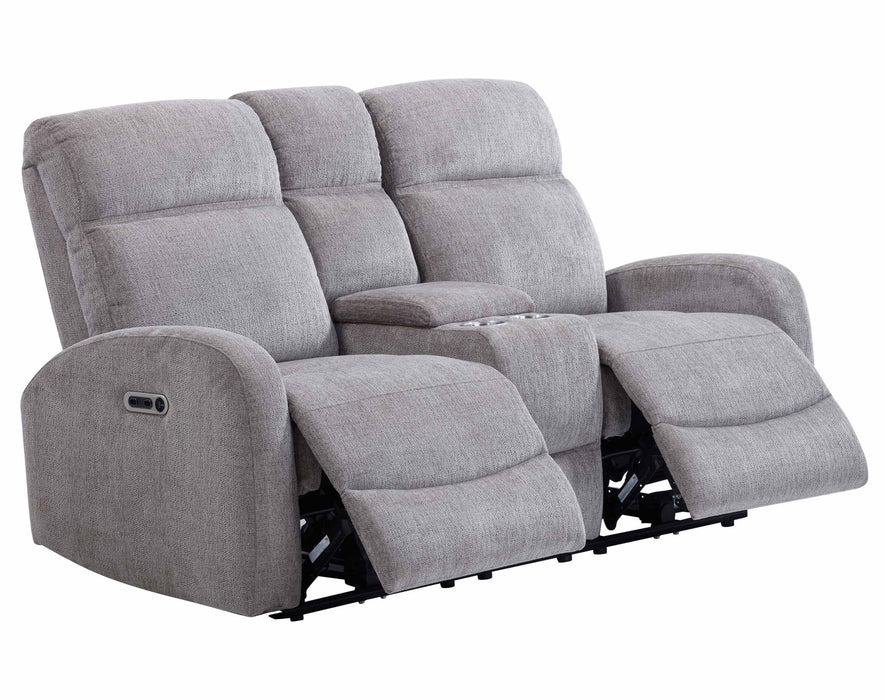 Tuscany - Power Reclining Console Loveseat - Whiskers Nature