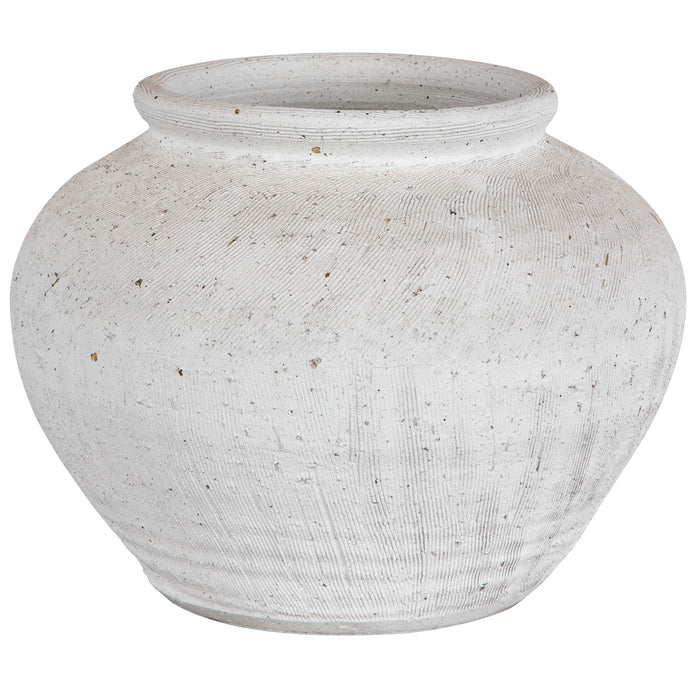 Floreana - Round Vase - White