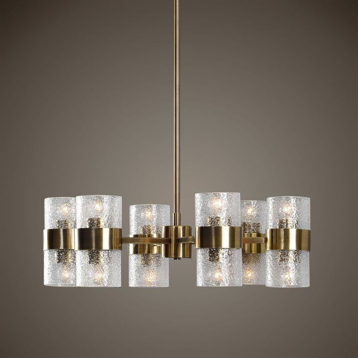 Marinot - 12 Light Chandelier - Gold