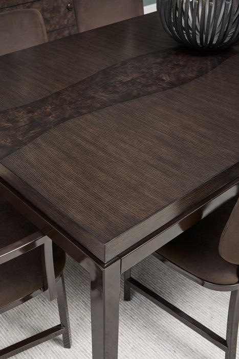 Modern Mosaic - Leg Dining Table - Brown
