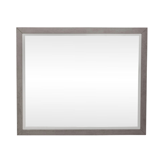 Palmetto Heights - Landscape Mirror - White