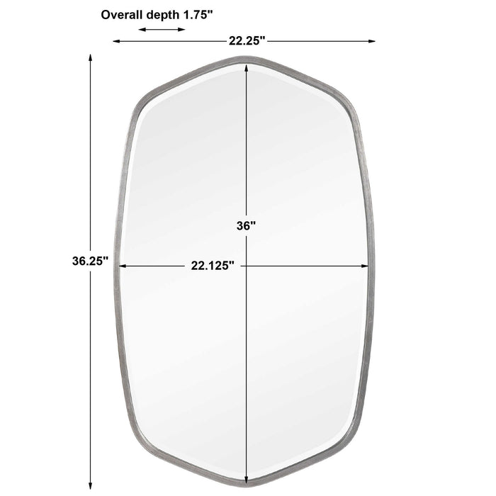 Duronia - Mirror - Brushed Silver