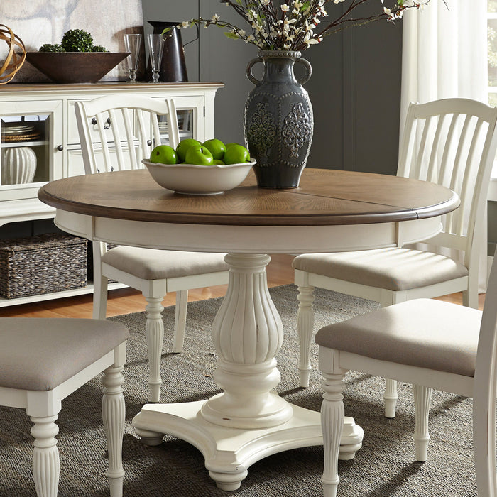 Cumberland Creek - Pedestal Table Set - White