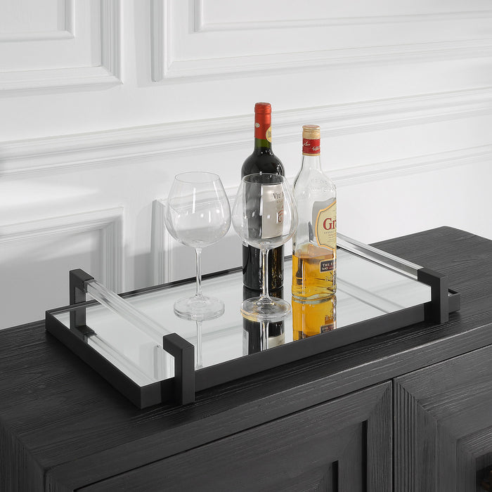 Deki - Mirrored Tray - Black