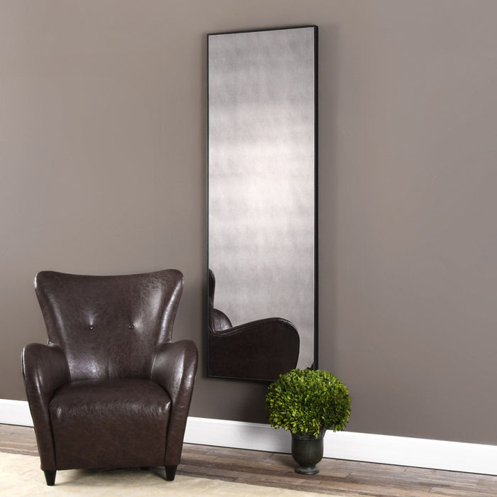 Burwell - Oversized Antiqued Mirror - Black