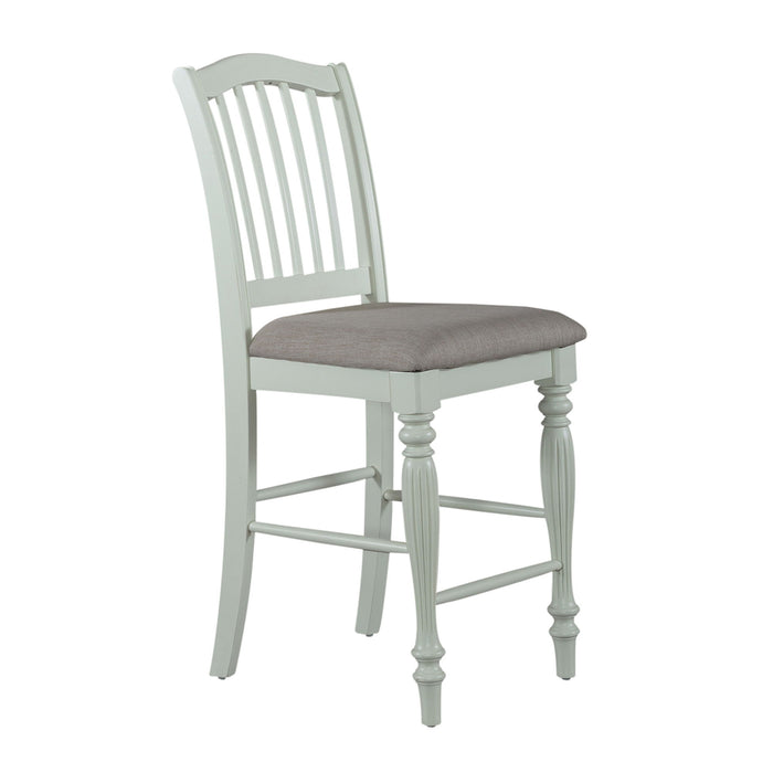 Cumberland Creek - Slat Back Counter Chair - White