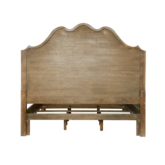 Weston Hills - King Upholstered Bed - Natural