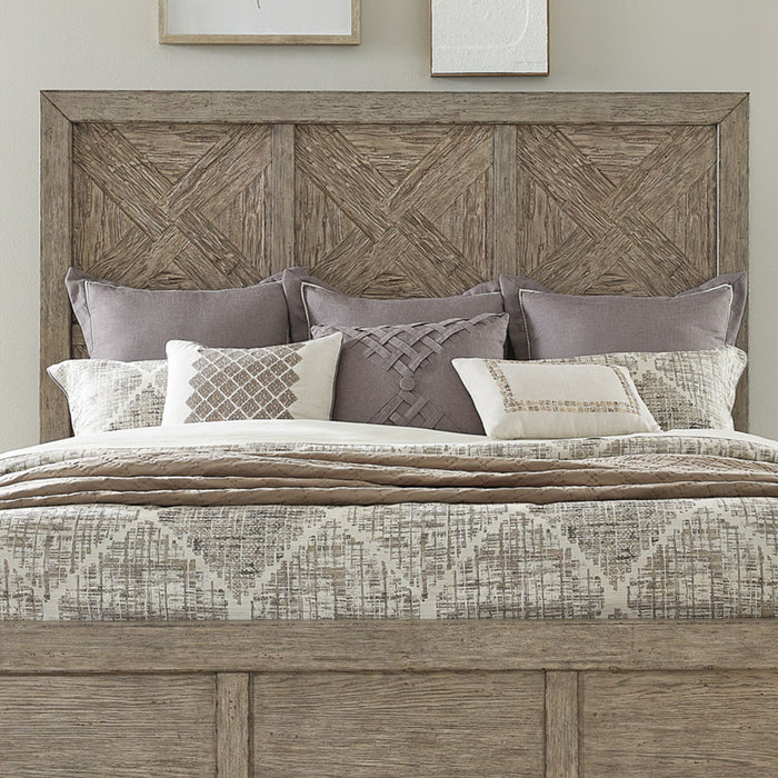 Skyview Lodge - Queen Panel Headboard - Light Brown