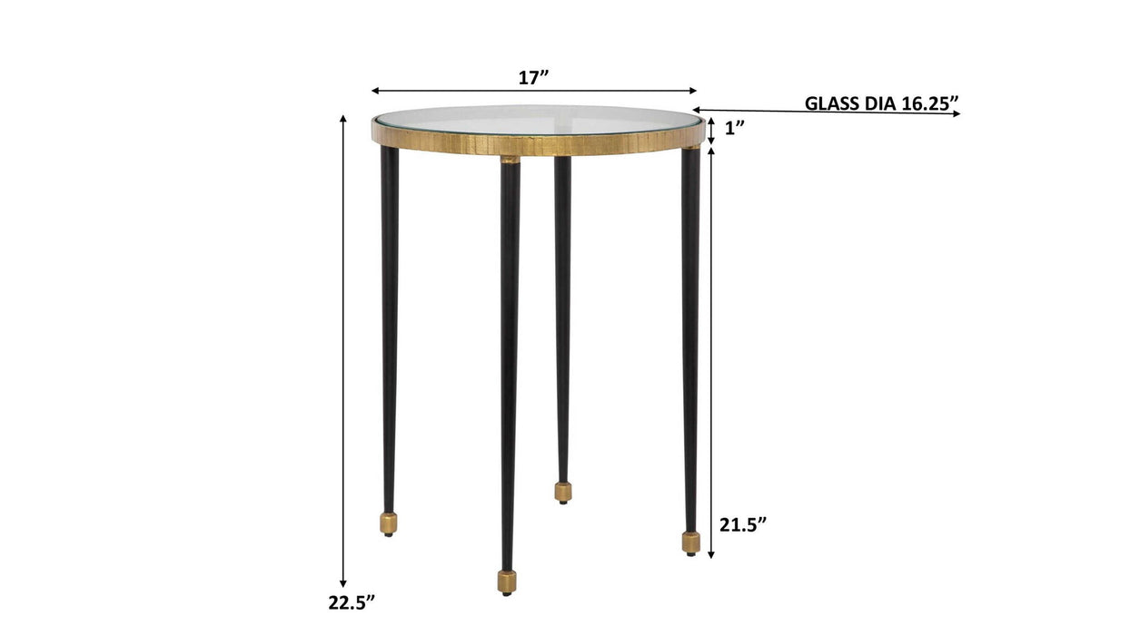 Stiletto - Side Table - Antique Gold