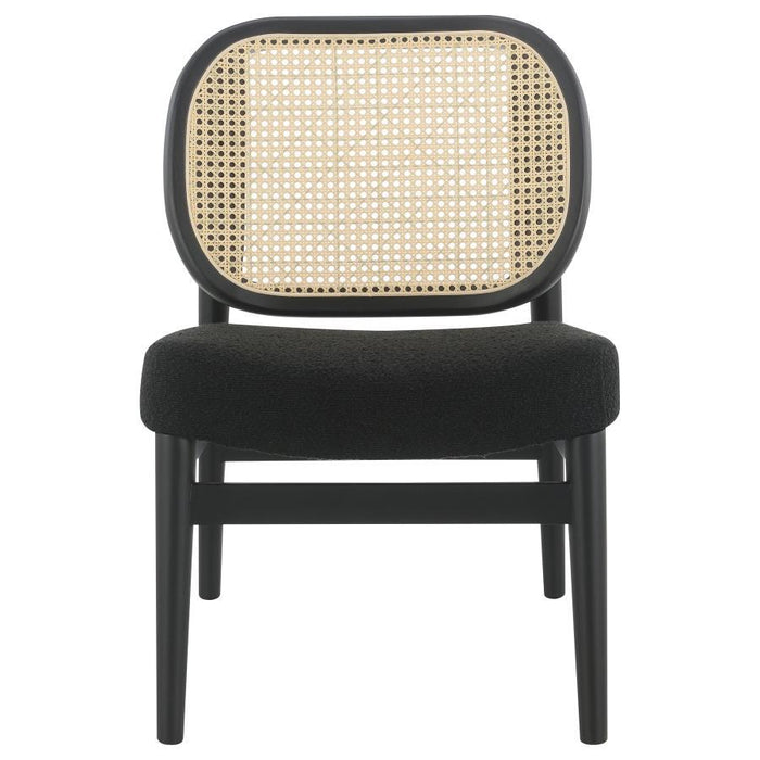 Rayo - Rattan Cane Back Accent Chair With Padded Seat