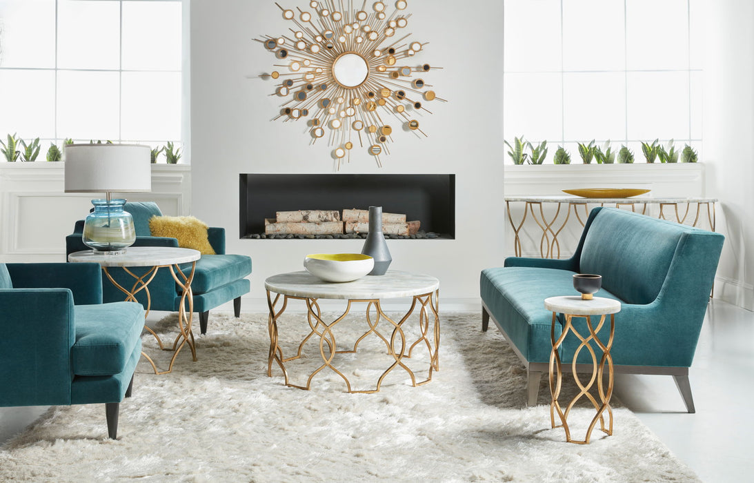 Melange - Corrina Round Lamp Table