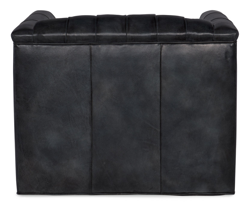 Jaden - Swivel Tufted Chair 8-Way Tie - Black