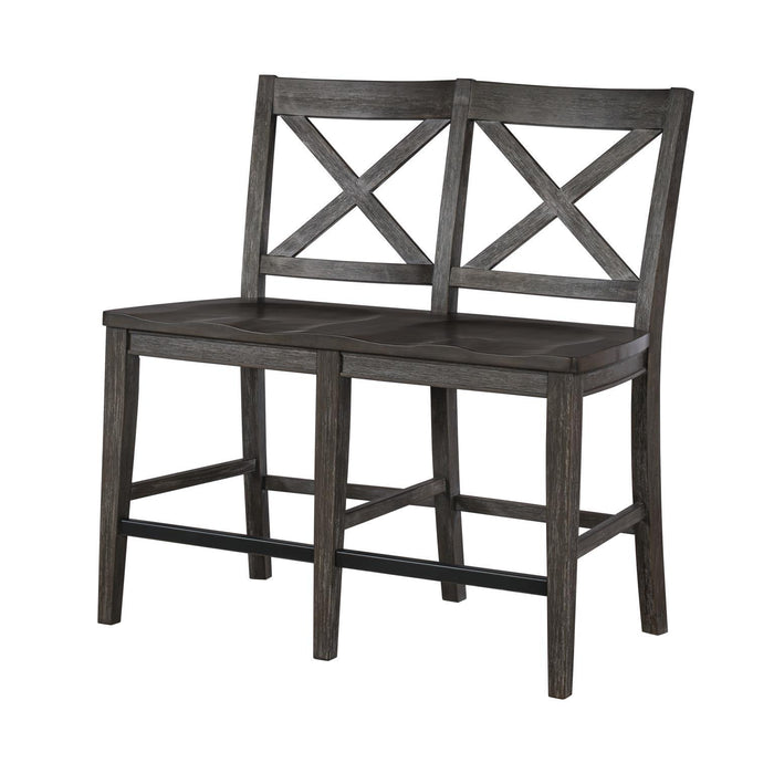 Briarwood - X-Back Counter Height Dining Bench - Sable