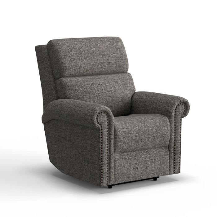 Bernard - Power Recliner With Power Headrest & Lumbar With Nailhed Trim