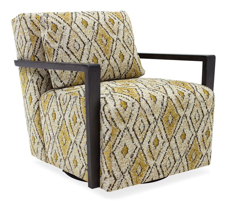 Creighton - Exposed Wood Swivel Chair