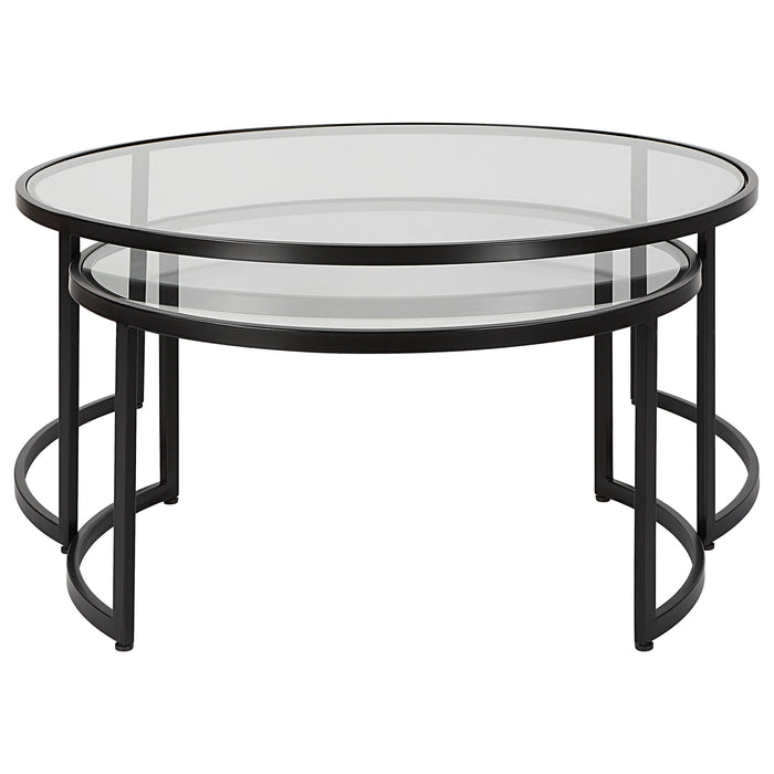 Rhea - Nesting Coffee Tables (Set of 2) - Black