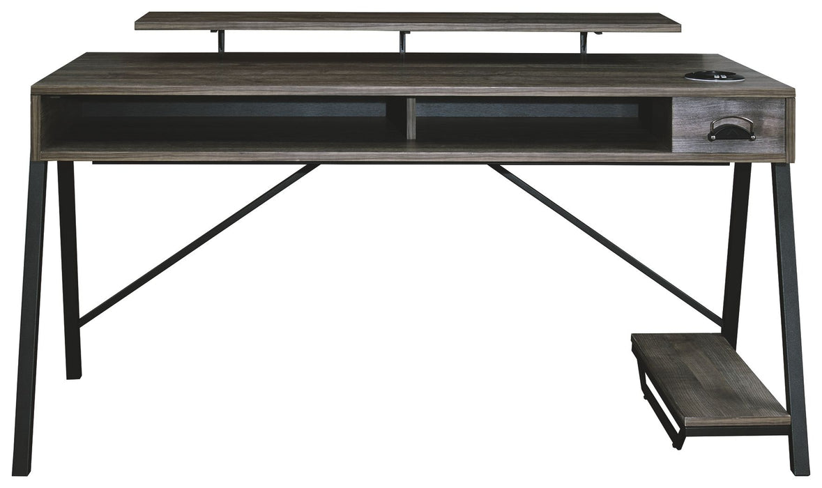 Barolli - Gunmetal Gray - Gaming Desk